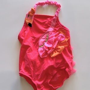 Mud pie 12/18 month flamingo swimsuit